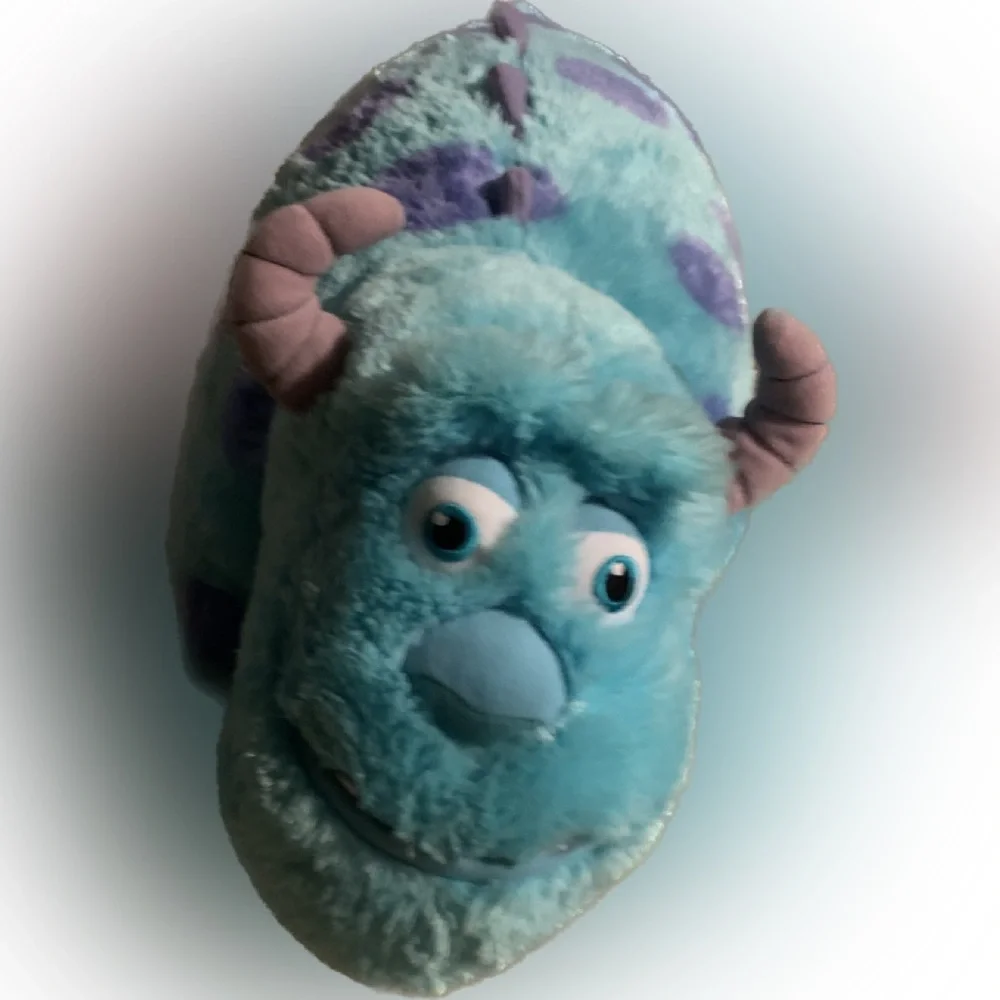 Disney Sully Monsters Inc. XL Blue Pillow Pet Faux Fur Vintage 2014 Collectible - Picture 5 of 6